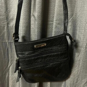 Jaclyn Smith Crossbody Black Leather Small Bag